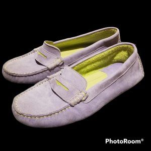 NEW JOHNSTON & MURPHY Lilac Suede Women's Loafers (7/7.5)
